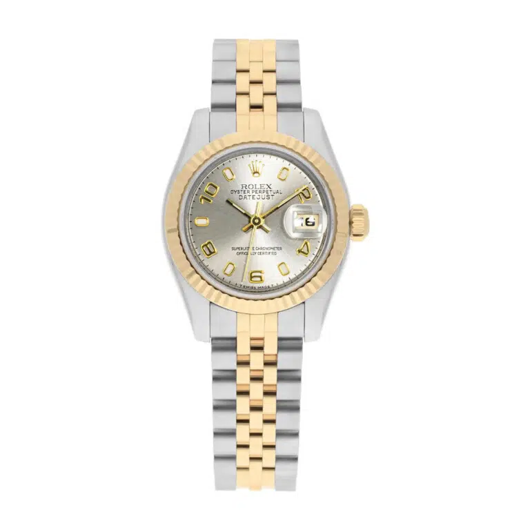 Rolex Datejust 26mm 69173 Silver Dial Jubilee Band Two Tone Ladies Watch 1993