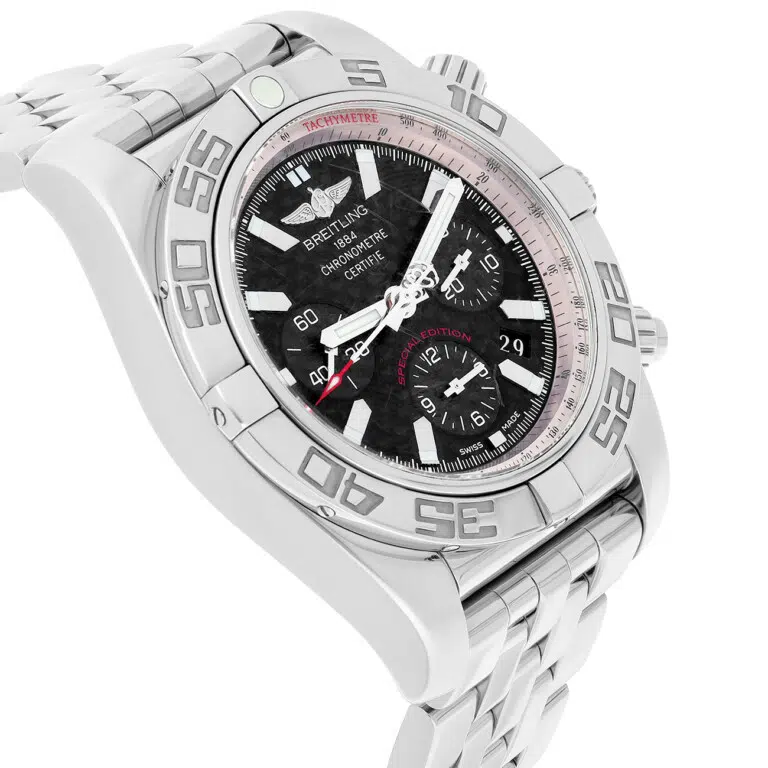 Breitling Chronomat AB0110 Black Dial Stainless Steel Watch – image 4
