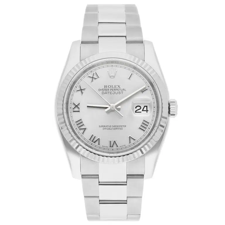 Rolex Datejust 36mm 116234 Silver Roman Dial Oyster Stainless Steel Watch