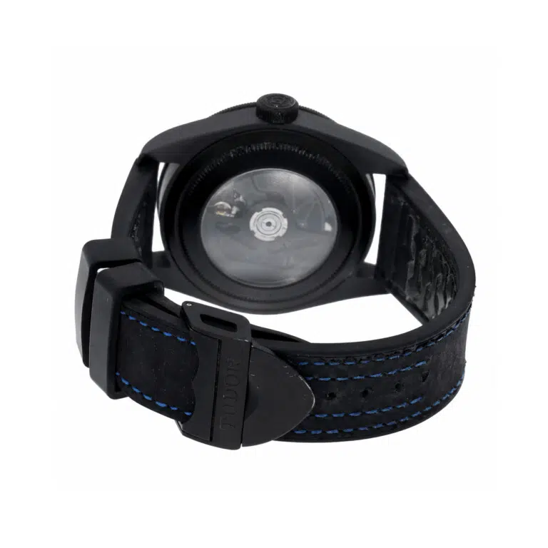 Tudor Black Bay 79210 Blue Dial Ceramic Leather Strap Watch – image 8