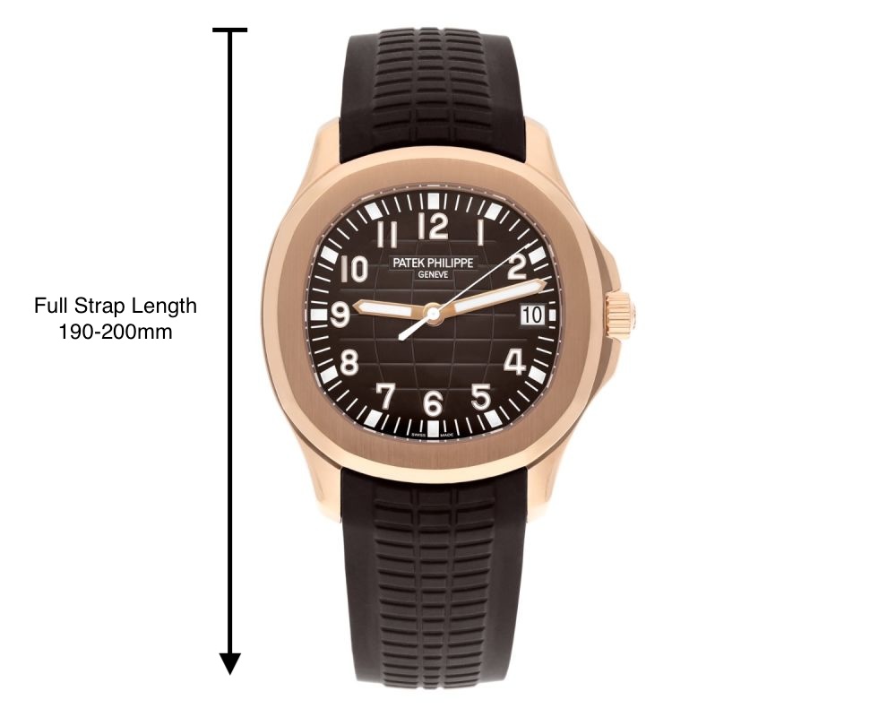 step 1, measure patek rubber strap step 1, measure patek rubber strap