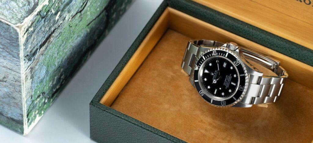 The Rolex Submariner Inside A Box Rolex submariner in a box