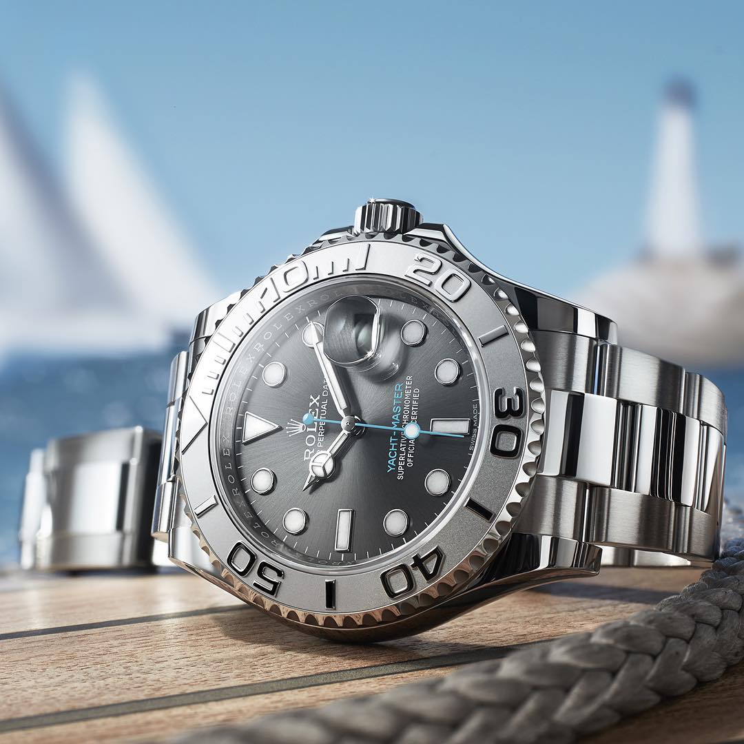 the iconic rolex yacht-master watch with a sleek design the iconic rolex yacht-master watch with a sleek design
