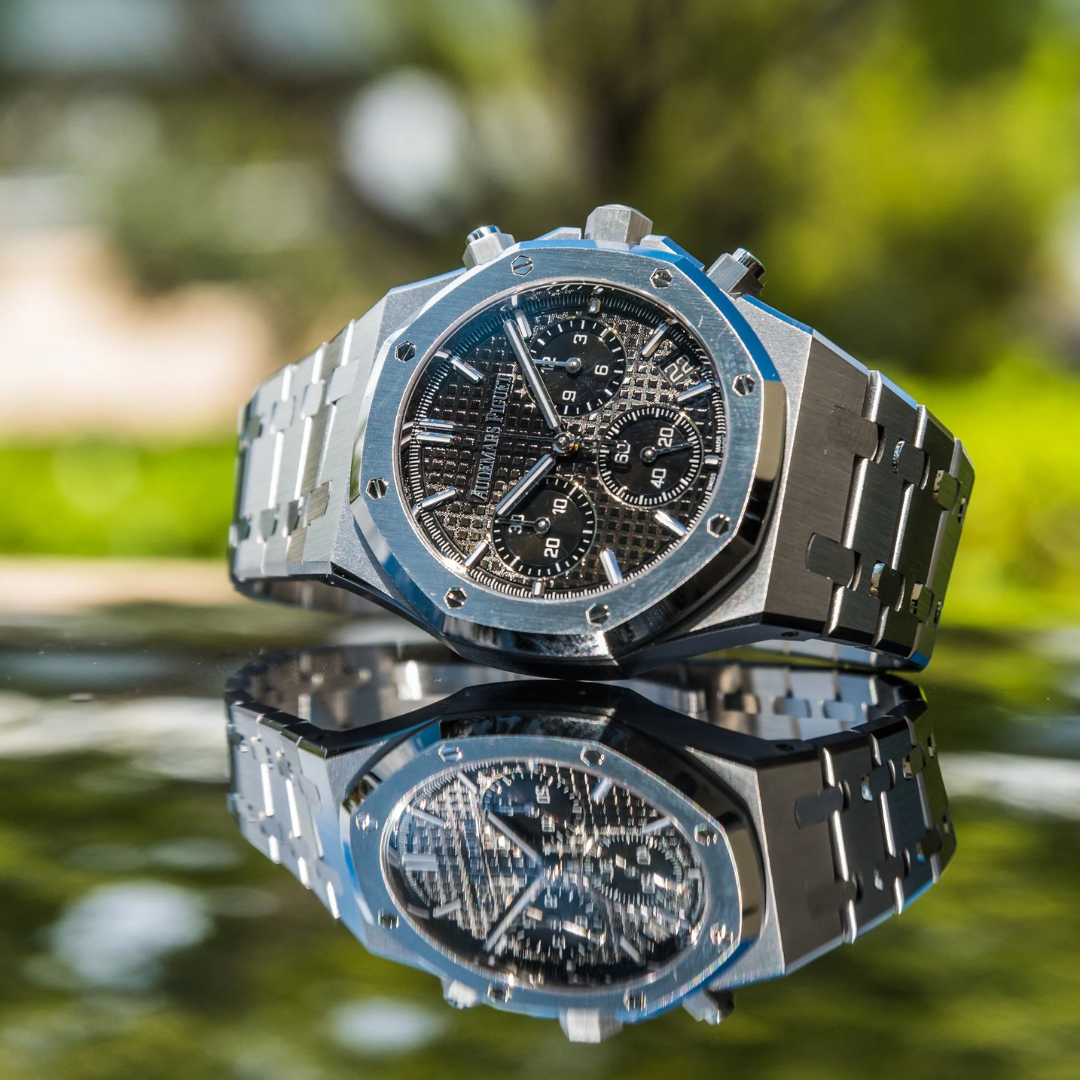 audemars piguet with a black dial