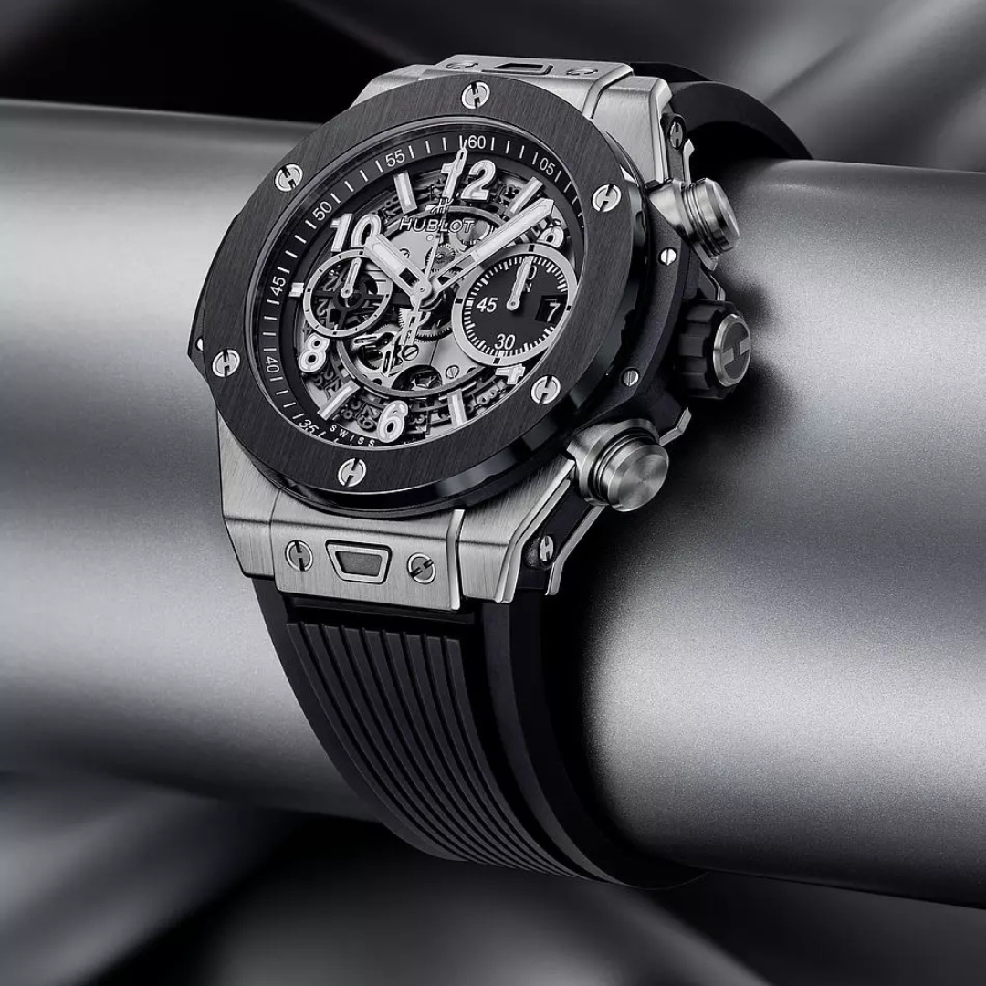 hublot with a black dial