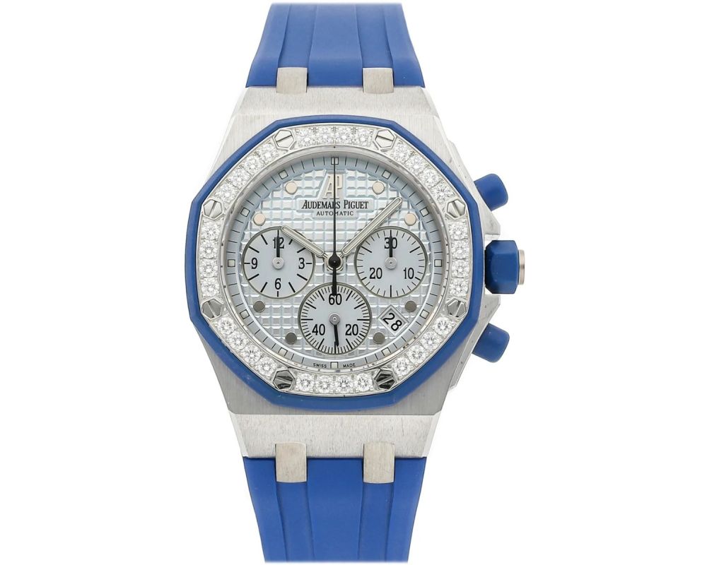 Audemars Piguet Royal Oak Offshore Lady 25986CKZZD020CA02 37mm White Gold with Silver Dial Watch