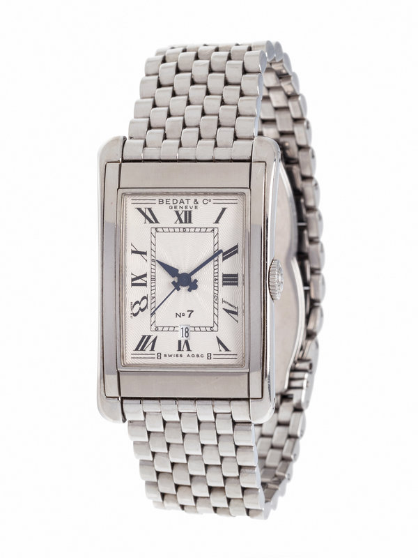 BEDAT & CO., STAINLESS STEEL REF. 718 'NO. 7' WRISTWATCH BEDAT & CO., STAINLESS STEEL REF. 718 'NO. 7' WRISTWATCH