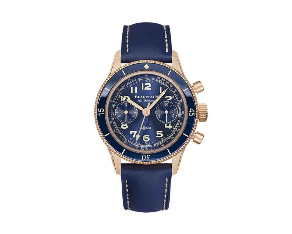 Blancpain Air Command Flyback AC03-36B40-63A Rose Gold in Blue Leather Strap Blancpain Air Command Flyback AC03-36B40-63A Rose Gold in Blue Leather Strap