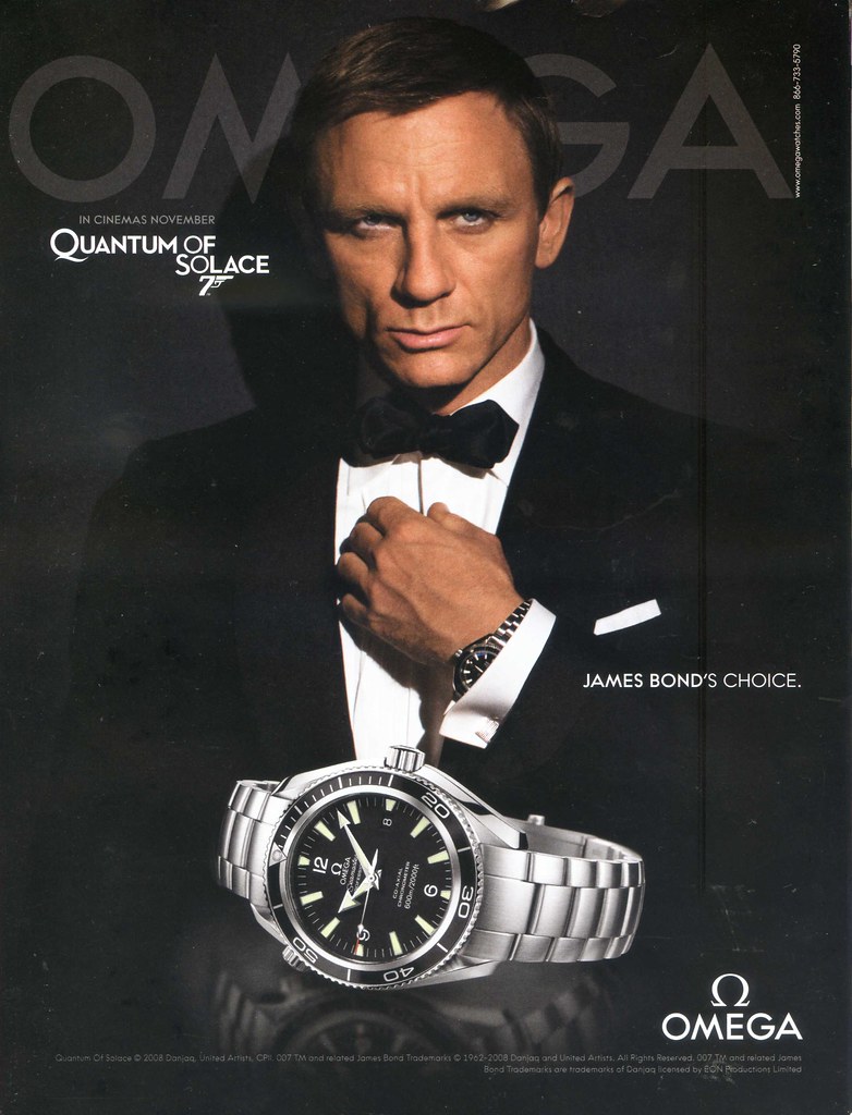 Omega James Bond Advertisement Omega James Bond Advertisement