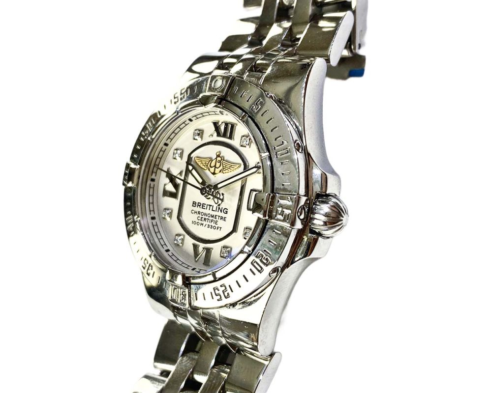 Breitling A7140C2/G661/368A 30mm Stainless Steel Watch Silver Dial Breitling A7140C2/G661/368A 30mm Stainless Steel Watch Silver Dial