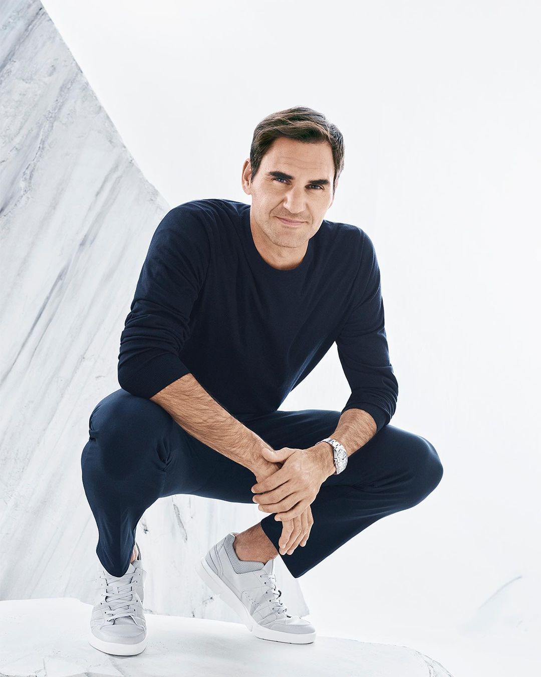 Roger Federer with Rolex Explorer II