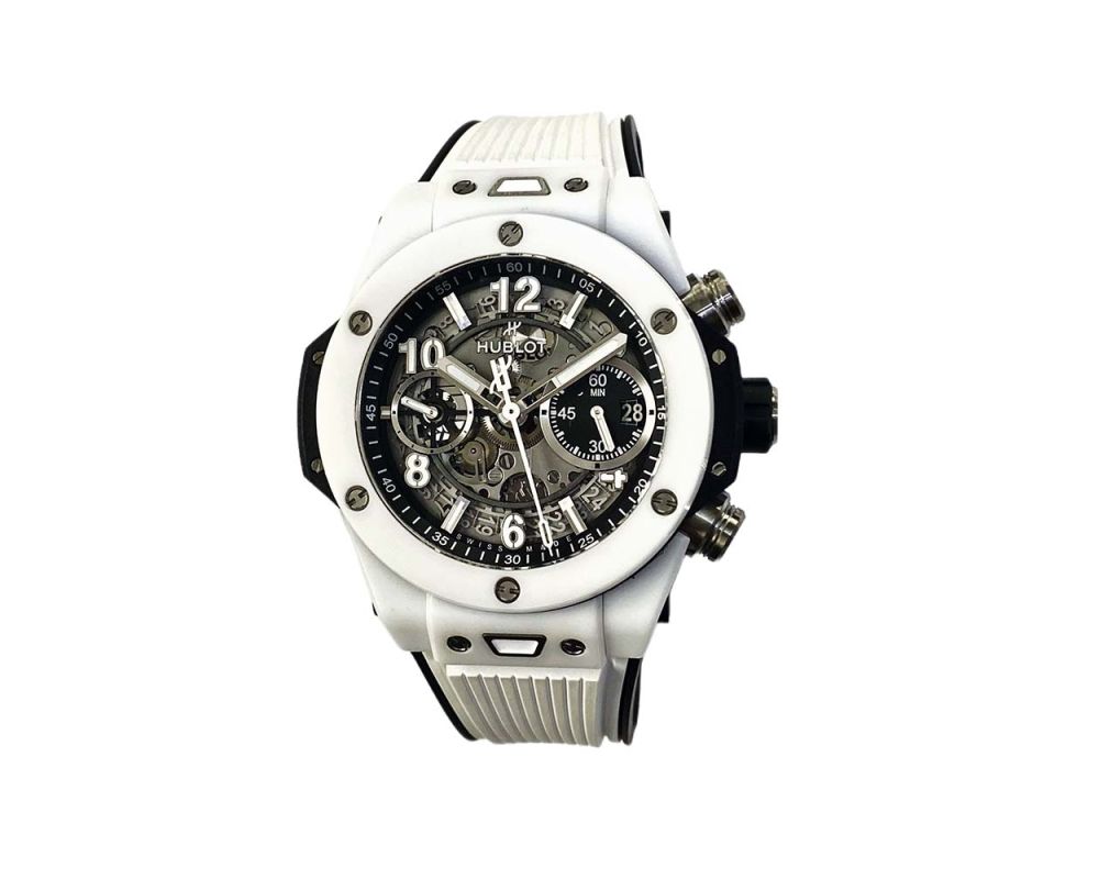 Hublot 441.HX.1171.RX Big Bang Unico White Ceramic With White Rubber Watch Hublot 441.HX.1171.RX Big Bang Unico White Ceramic With White Rubber Watch