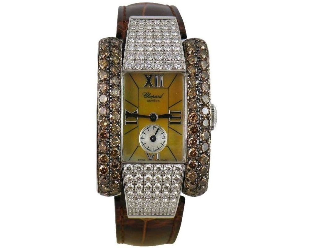 Chopard La Strada 416935/1006 White Gold With Brown Leather Watch MOP Dial 2024 Chopard La Strada 416935/1006 White Gold With Brown Leather Watch MOP Dial 2024