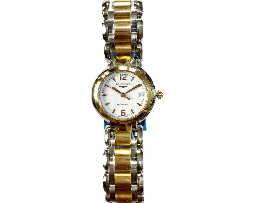 Longines PrimaLuna L8.111.5.16.6 26.5mm Rose Gold/Stainless Steel with White Dial Watch Longines PrimaLuna L8.111.5.16.6 26.5mm Rose Gold/Stainless Steel with White Dial Watch