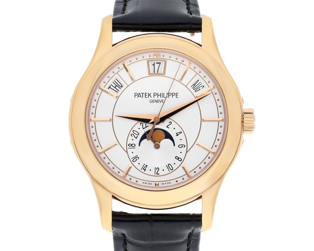 Patek Philippe Complications 5205R Rose Gold Silver Dial Mens Watch Complete Patek Philippe Complications 5205R Rose Gold Silver Dial Mens Watch Complete