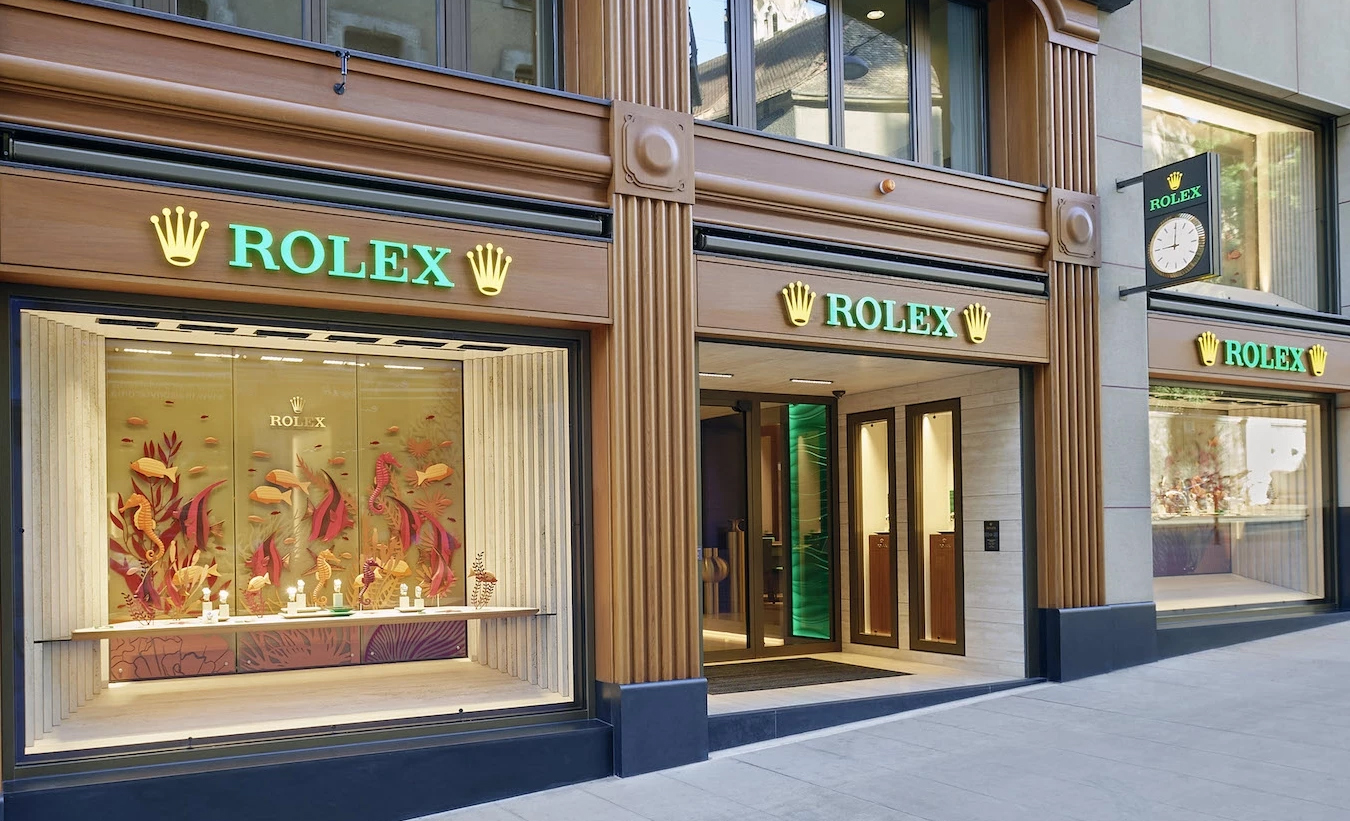 Outside the Rolex Shop Rolex Shop